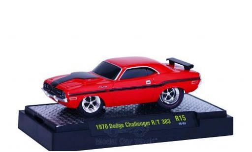 Dodge Challenger 1970 1/64 M2 Machines R/T 383 rot/schwarz 1970 Ground Pounders modellautos