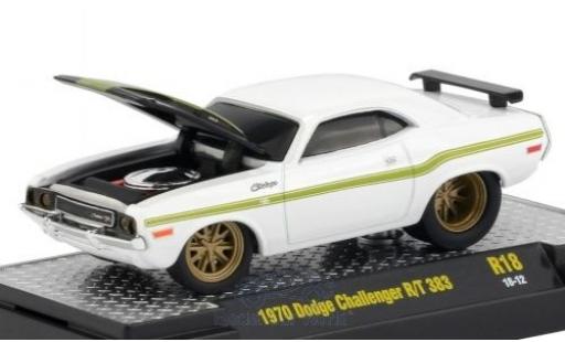 Dodge Challenger 1970 1/64 M2 Machines R/T 383 weiss/schwarz 1970 modellautos