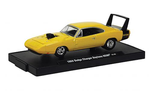 Dodge Charger 1/64 M2 Machines Daytona HEMI gelb 1969 voiture Drivers modellautos