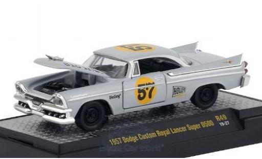 Dodge Custom Royal Lancer 1/64 M2 Machines Super D500 grau/Dekor 1957 modellautos