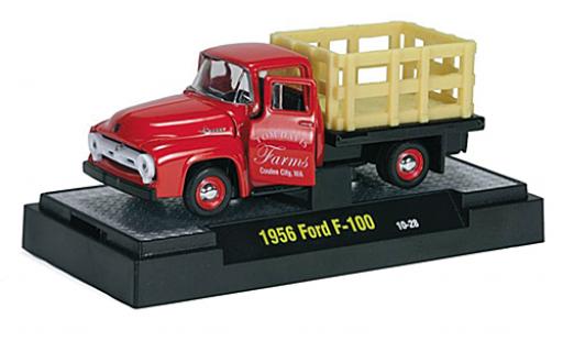 Ford F-1 1/64 M2 Machines 00 rot Tom Davis Farms 1956 modellautos