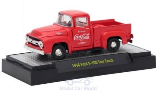 Ford F-1 1/64 M2 Machines 00 Tow Truck rot Coca Cola 1956 modellautos