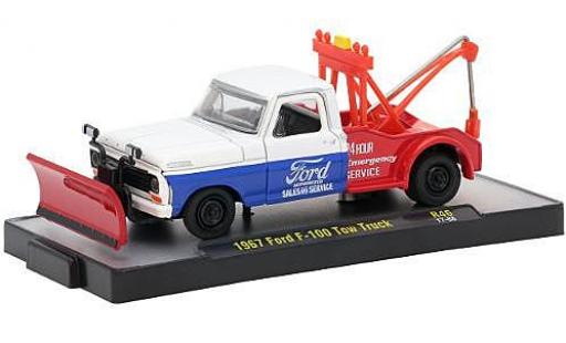 Ford F-1 1/64 M2 Machines 00 Tow Truck weiss/blau Sales & Service 1967 modellautos