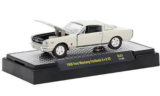 Ford Mustang 1/64 M2 Machines Fastback 2+2 GT mettalic beige 1966 modellautos