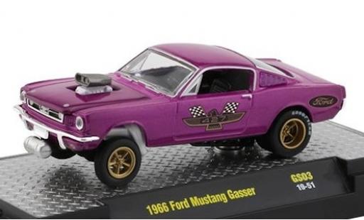 Ford Mustang 1/64 M2 Machines Gasser mettalic lila 427 1966 modellautos