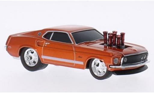 Ford Mustang 1/64 M2 Machines Tuning mettalic kupfer 1969 Ground Pounders modellautos