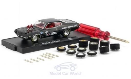 Modellautos Ford Torino 1/64 M2 Machines Cobra schwarz 1970 inklusive 12 Austauschrädern 6 Achsen und 1 Schraubenzieher Auto-Wheels Release 06 Ford Torino 1/64 M2 Machines Cobra schwarz 1970 inklusive 12 Austauschrädern 6 Achsen und 1 Schraubenzieher Auto-Wheels Release 06 modellautos