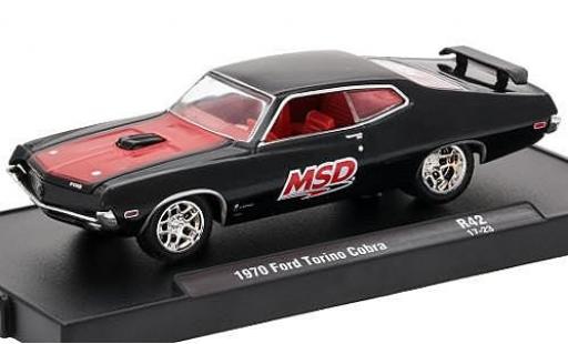 Ford Torino 1/64 M2 Machines Cobra schwarz/rot MSD 1970 voiture-Drivers Release 42 sans Vitrine modellautos