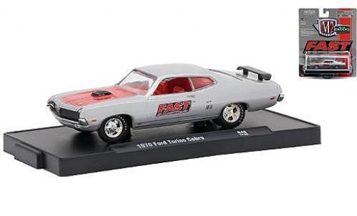 Ford Torino 1/64 M2 Machines Cobra silber/rot FAST (Fuel Air Spark Technology) 1970 modellautos