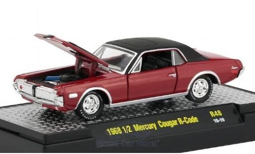 Mercury Cougar 1/64 M2 Machines R-Code rot/matt-schwarz 1968 modellautos