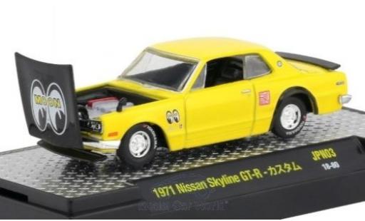 Modellautos Nissan Skyline 1/64 M2 Machines GT-R gelb/schwarz 1971 Nissan Skyline 1/64 M2 Machines GT-R gelb/schwarz 1971 modellautos
