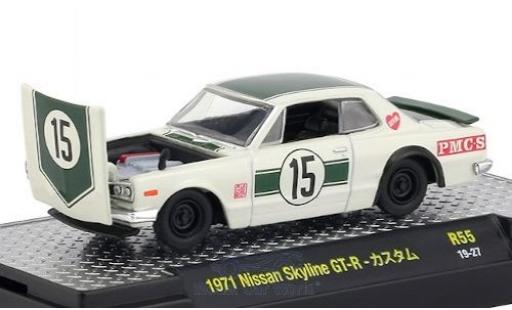 Nissan Skyline 1/64 M2 Machines GT-R RHD No.15 1971 modellautos
