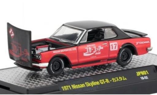 Nissan Skyline 1/64 M2 Machines GT-R schwarz/rot Coca Cola 1971 modellautos
