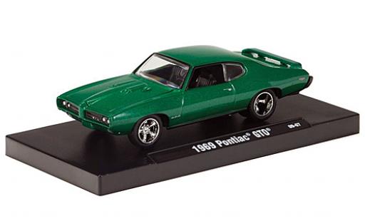 Modellautos Pontiac GTO 1/64 M2 Machines mettalic grün 1969 Pontiac GTO 1/64 M2 Machines mettalic grün 1969 modellautos