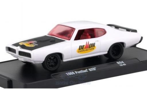 Pontiac GTO 1/64 M2 Machines weiss/schwarz 1969 modellautos