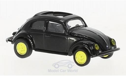 Volkswagen Beetle 1/64 M2 Machines Deluxe schwarz U.S.A.Model 1953 mit golden Felgen modellautos