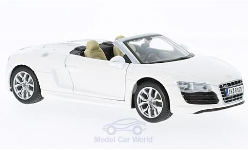 Audi R8 1/24 Maisto Spyder weiss modellautos