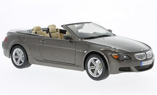 Bmw M6 1/18 Maisto Cabriolet (E64) mettalic braun modellautos