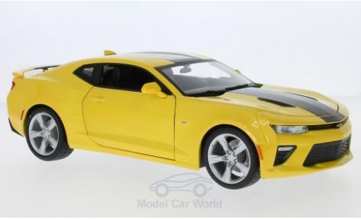 Chevrolet Camaro SS 1/18 Maisto SS mettalic gelb/schwarz 2016 modellautos