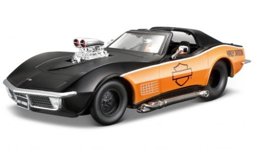 Modellautos Chevrolet Corvette 1/24 Maisto matt-schwarz/orange Harley-Davidson 1970 Chevrolet Corvette 1/24 Maisto matt-schwarz/orange Harley-Davidson 1970 modellautos