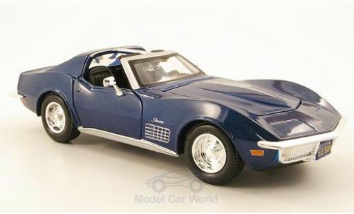Modellautos Chevrolet Corvette C3 1/24 Maisto mettalic blau 1970 Chevrolet Corvette C3 1/24 Maisto mettalic blau 1970 modellautos