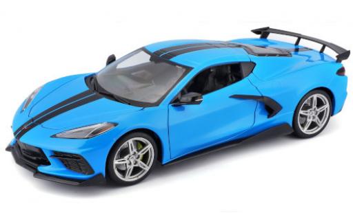 Modellautos Chevrolet Corvette 1/18 Maisto Stingray (C8) blau/schwarz 2020 Chevrolet Corvette 1/18 Maisto Stingray (C8) blau/schwarz 2020 modellautos