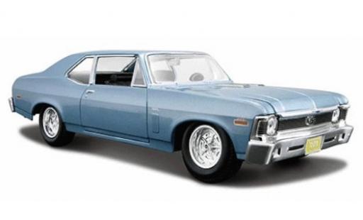 Chevrolet Nova 1/24 Maisto SS mettalic blau 1970 modellautos