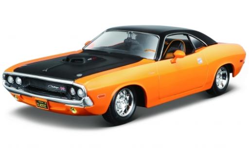 Modellautos Dodge Challenger 1/24 Maisto R/T orange/schwarz 1970 Dodge Challenger 1/24 Maisto R/T orange/schwarz 1970 modellautos