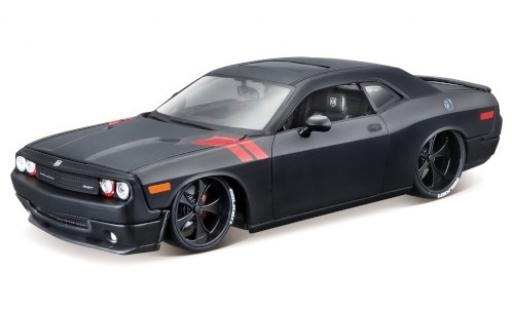Modellautos Dodge Challenger 1/24 Maisto SRT8 matt-schwarz/rot Dodge Challenger 1/24 Maisto SRT8 matt-schwarz/rot modellautos