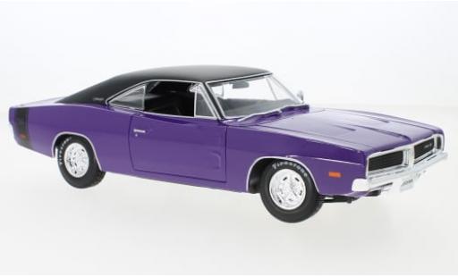 Dodge Charger 1/18 Maisto R/T violett/schwarz 1969 1:18 modellautos