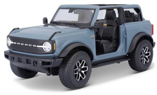 Modellautos Ford Bronco 1/18 Maisto Badlands blau 2021 Ford Bronco 1/18 Maisto Badlands blau 2021 modellautos