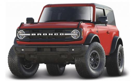 Modellautos Ford Bronco 1/18 Maisto Wildtrak rot/matt-schwarz 2021 Ford Bronco 1/18 Maisto Wildtrak rot/matt-schwarz 2021 modellautos
