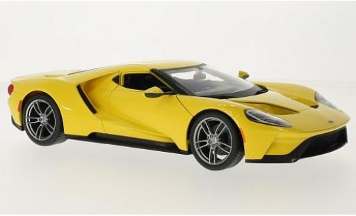 Ford GT 1/18 Maisto gelb 2017 1:18 modellautos