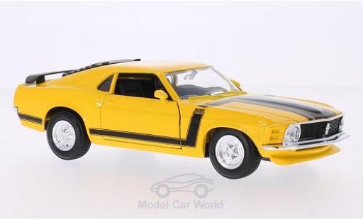 Ford Mustang 1/24 Maisto Boss 302 gelb 1970 modellautos