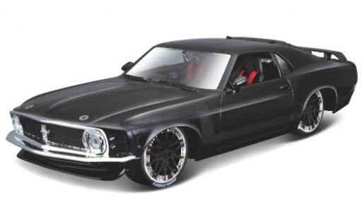 Ford Mustang 1/24 Maisto BOSS 302 Tuning schwarz/matt-schwarz 1970 modellautos