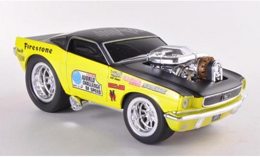 Ford Mustang 1/24 Maisto GT gelb/schwarz 1966 modellautos