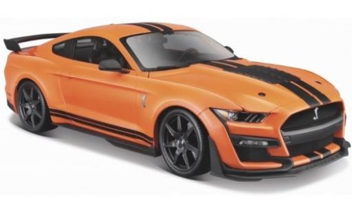 Ford Mustang 1/24 Maisto Shelby GT500 orange/schwarz 2020 modellautos
