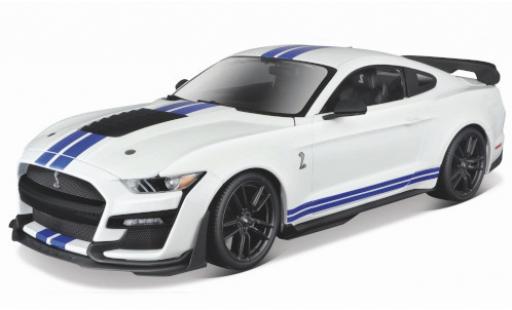 Modellautos Ford Mustang 1/18 Maisto Shelby GT500 weiss/blau 2020 Ford Mustang 1/18 Maisto Shelby GT500 weiss/blau 2020 modellautos
