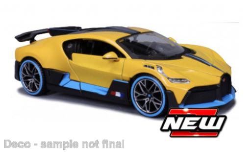 Modellautos Bugatti Divo 1/24 Maisto jaune/bleu clair 2024 Bugatti Divo 1/24 Maisto jaune/bleu clair 2024 modellautos