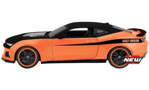 Chevrolet Camaro 1/24 Maisto ZL1 Douane orange/noire Harley-Davidson modellautos