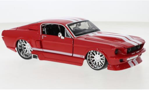 Modellautos Ford Mustang 1/24 Maisto GT rouge/blanche 1967 Ford Mustang 1/24 Maisto GT rouge/blanche 1967 modellautos