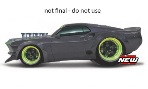 Ford Mustang 1/64 Maisto RTR-X grau/grün modellautos