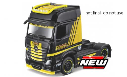 Modellautos Mercedes Actros 1/64 Maisto 1851 MP4 Gigaspace schwarz/gelb Mercedes Actros 1/64 Maisto 1851 MP4 Gigaspace schwarz/gelb modellautos