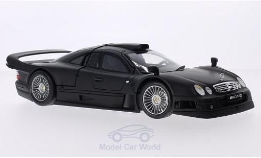 Mercedes CLK GTR 1/18 Maisto GTR matt-schwarz Street Version modellautos