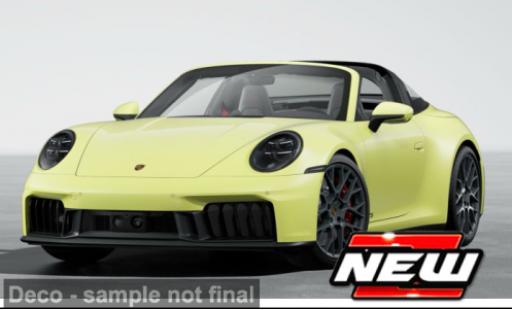 Porsche 992 Targa 1/18 Maisto 911 (.2) 4 GTS Hybrid gelb 2025 1:18 modellautos