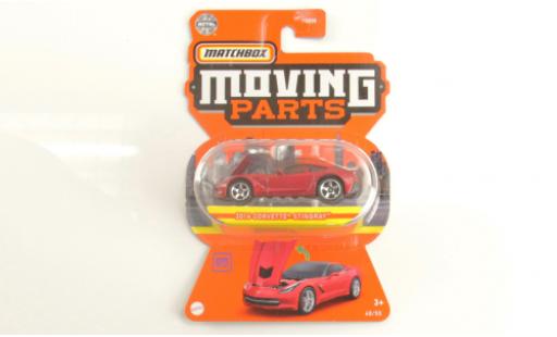Chevrolet Corvette 1/64 Matchbox (C7) Stingray metallise rouge foncé 2016 modellautos