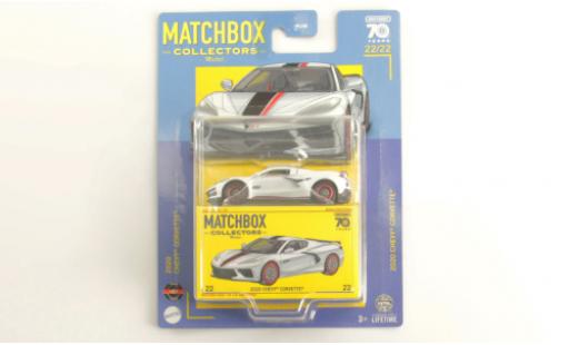 Chevrolet Corvette 1/64 Matchbox (C8) blanche 2020 modellautos
