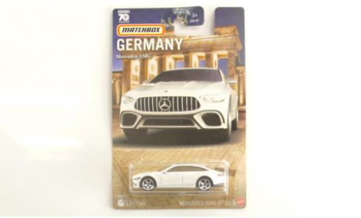 Mercedes AMG GT 1/64 Matchbox 63S metallise blanche modellautos