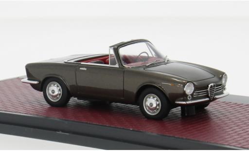Alfa Romeo Giulia 1/43 Matrix GT Spider Prototipo braun 1963 1:43 modellautos
