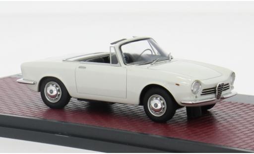 Alfa Romeo Giulia 1/43 Matrix GT Spider Prototipo weiss 1963 1:43 modellautos
